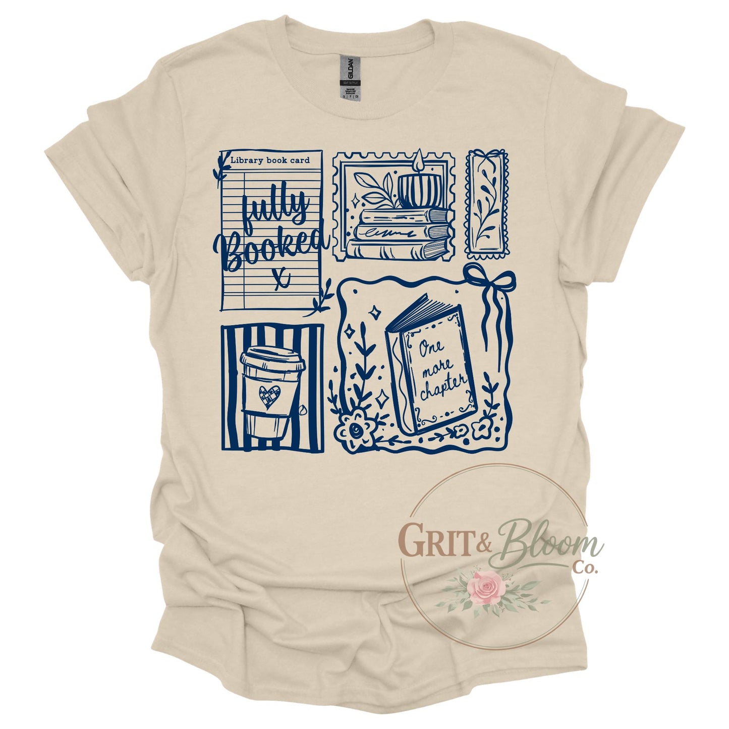 Fully Booked Shirt | Book Lover Graphic Tee | Reader, Librarian Apparel