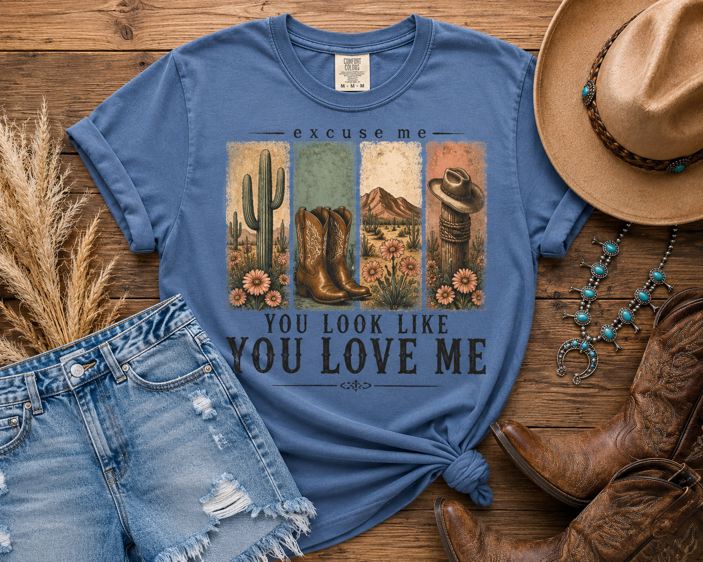 Excuse Me Western Graphic Tee | Cowgirl Boho Shirt