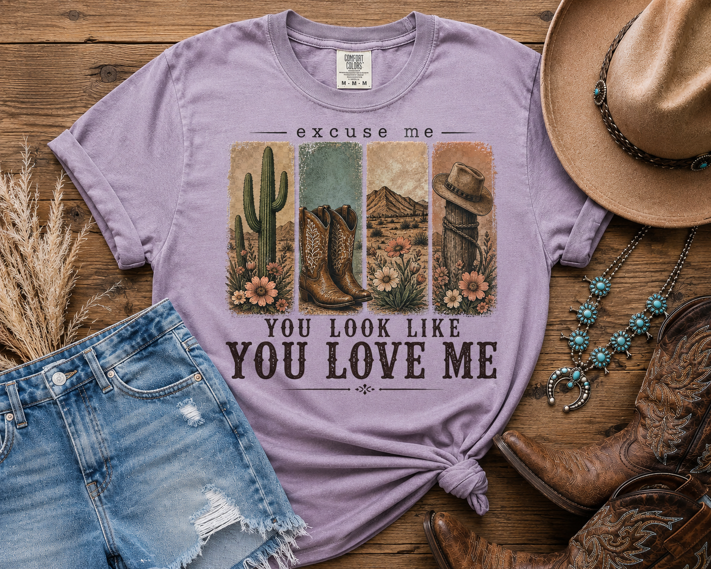Excuse Me Western Graphic Tee | Cowgirl Boho Shirt